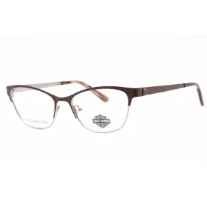 Harley Davidson Women's Eyeglasses - Matte Violet Metal Cat Eye Frame | HD0572 082