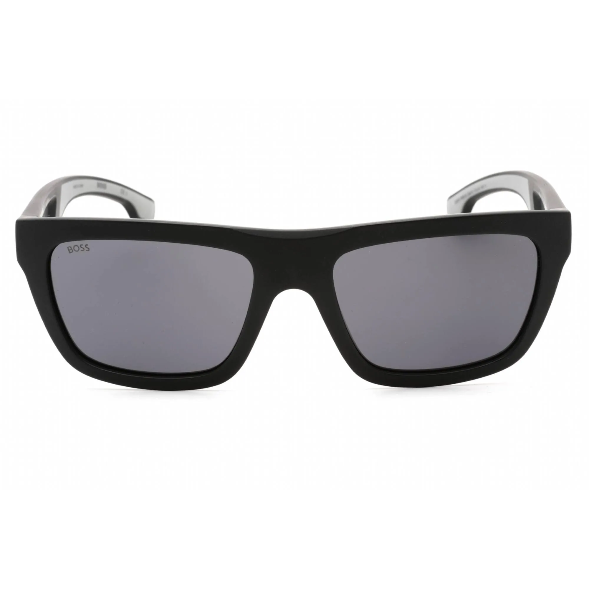 Hugo Boss Men's Sunglasses - Grey Lens Matte Black Grey Frame | BOSS 1450/S 0O6W IR