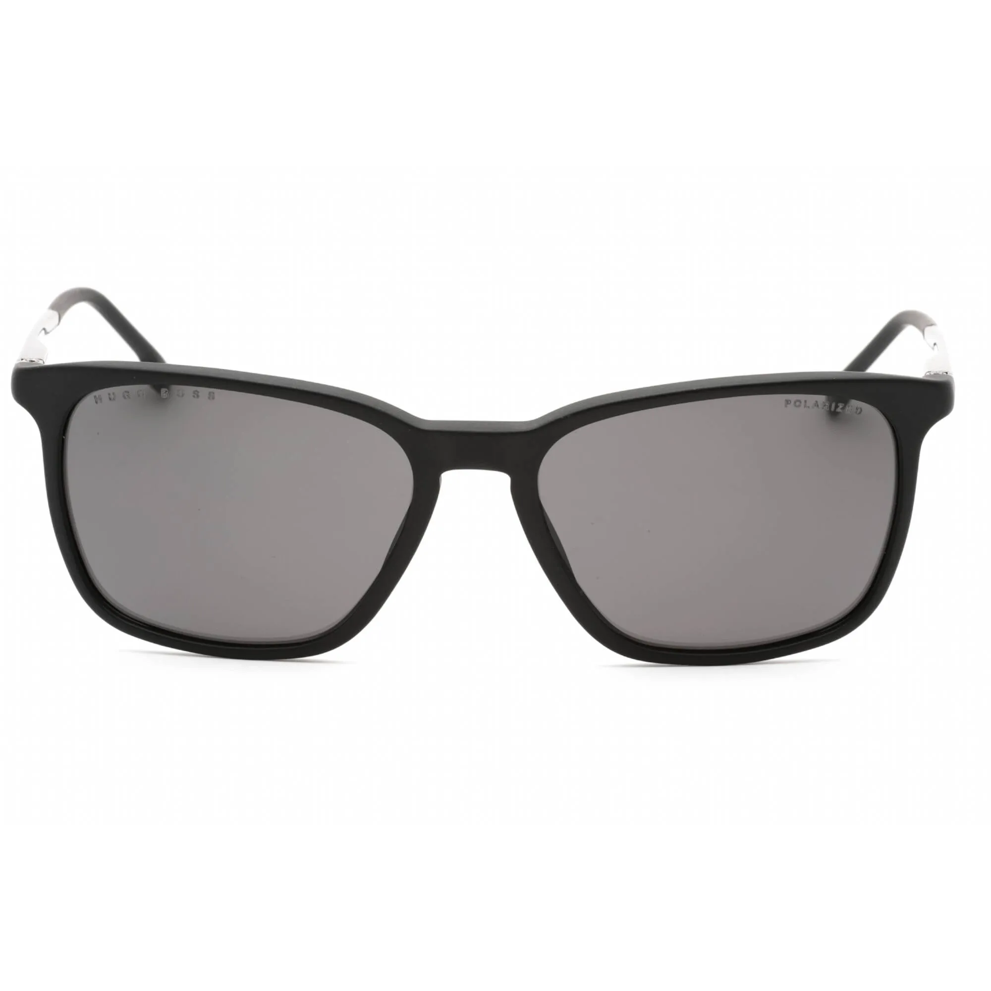 Hugo Boss Men's Sunglasses - Matte Black Rectangular Frame | BOSS 1183/S/IT 0003 M9
