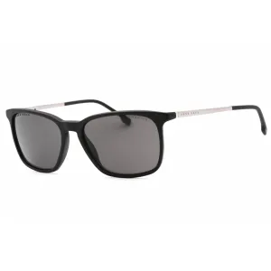 Hugo Boss Men's Sunglasses - Matte Black Rectangular Frame | BOSS 1183/S/IT 0003 M9