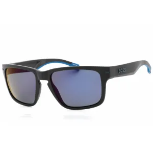Hugo Boss Men's Sunglasses - Matte Dark Grey Rectangular Frame | BOSS 1497/S 08HT 4J