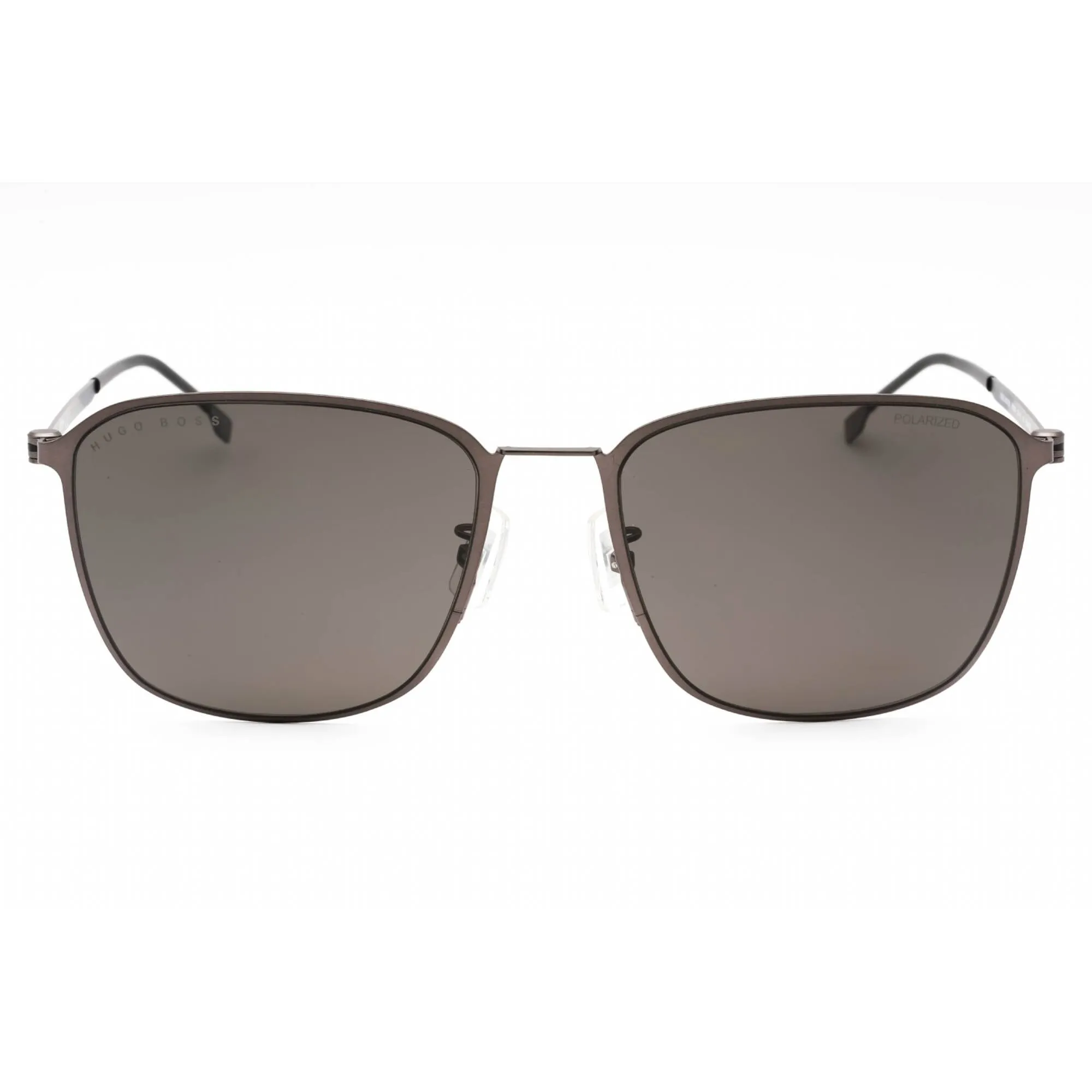 Hugo Boss Men's Sunglasses - Matte Dark Ruthenium Rectangular | BOSS 1405/F/SK 0R80 M9