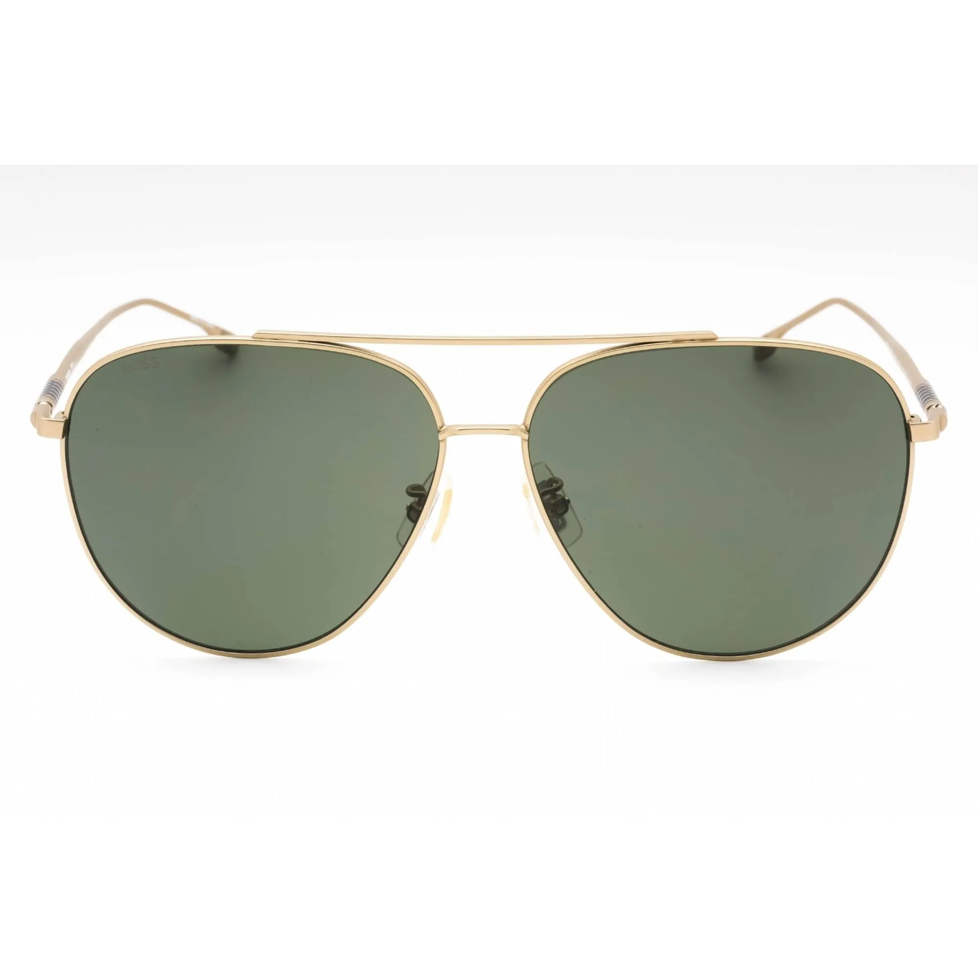 Hugo Boss Men's Sunglasses - Matte Gold Aviator Full Rim Frame | BOSS 1296/F/S 0AOZ QT