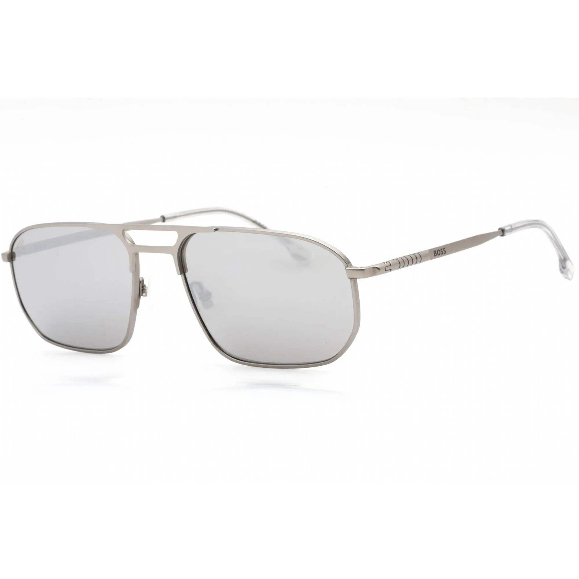 Hugo Boss Men's Sunglasses - Matte Ruthenium Rectangular Frame | BOSS 1446/S 0R81 JT
