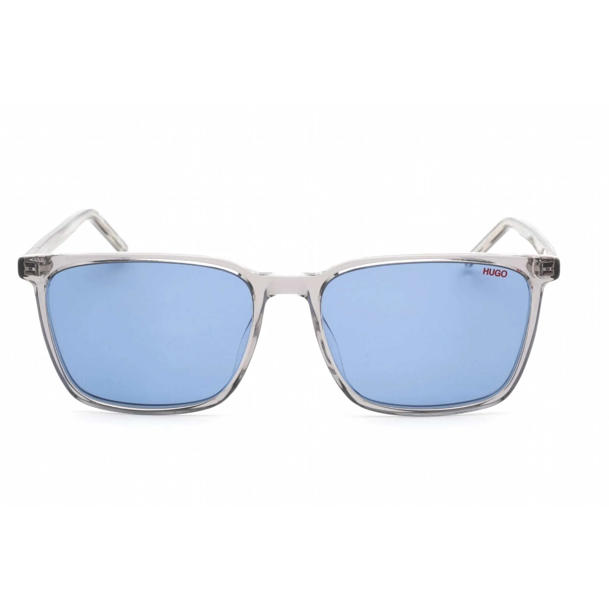 Hugo Men's Sunglasses - Grey Crystal Rectangular Full Rim Frame | HG 1096/S 0CBL KU