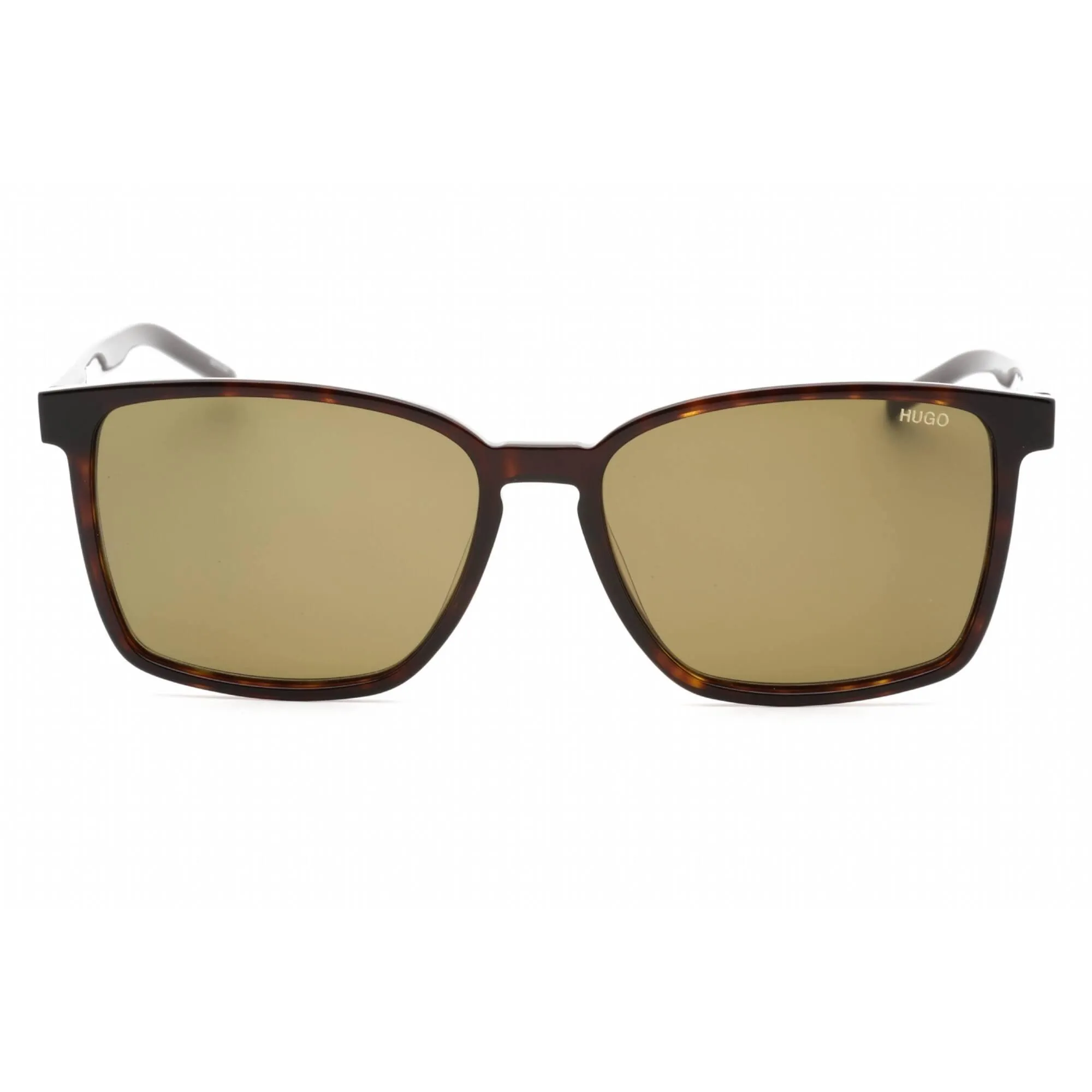 HUGO Men's Sunglasses - Havana Plastic Full Rim Square Shape Frame | HG 1128/S 0086 QT