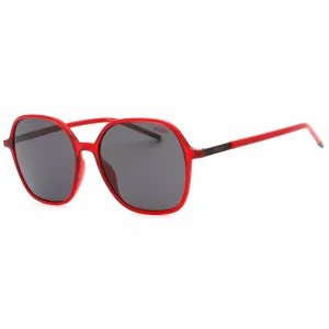 Hugo Women's Sunglasses - Red Butterfly Full Rim Plastic Frame | HG 1236/S 0C9A IR
