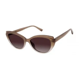 Isaac Mizrahi Women's Sunglasses - Beige Plastic Cat Eye | ISAAC MIZRAHI 30250 BE