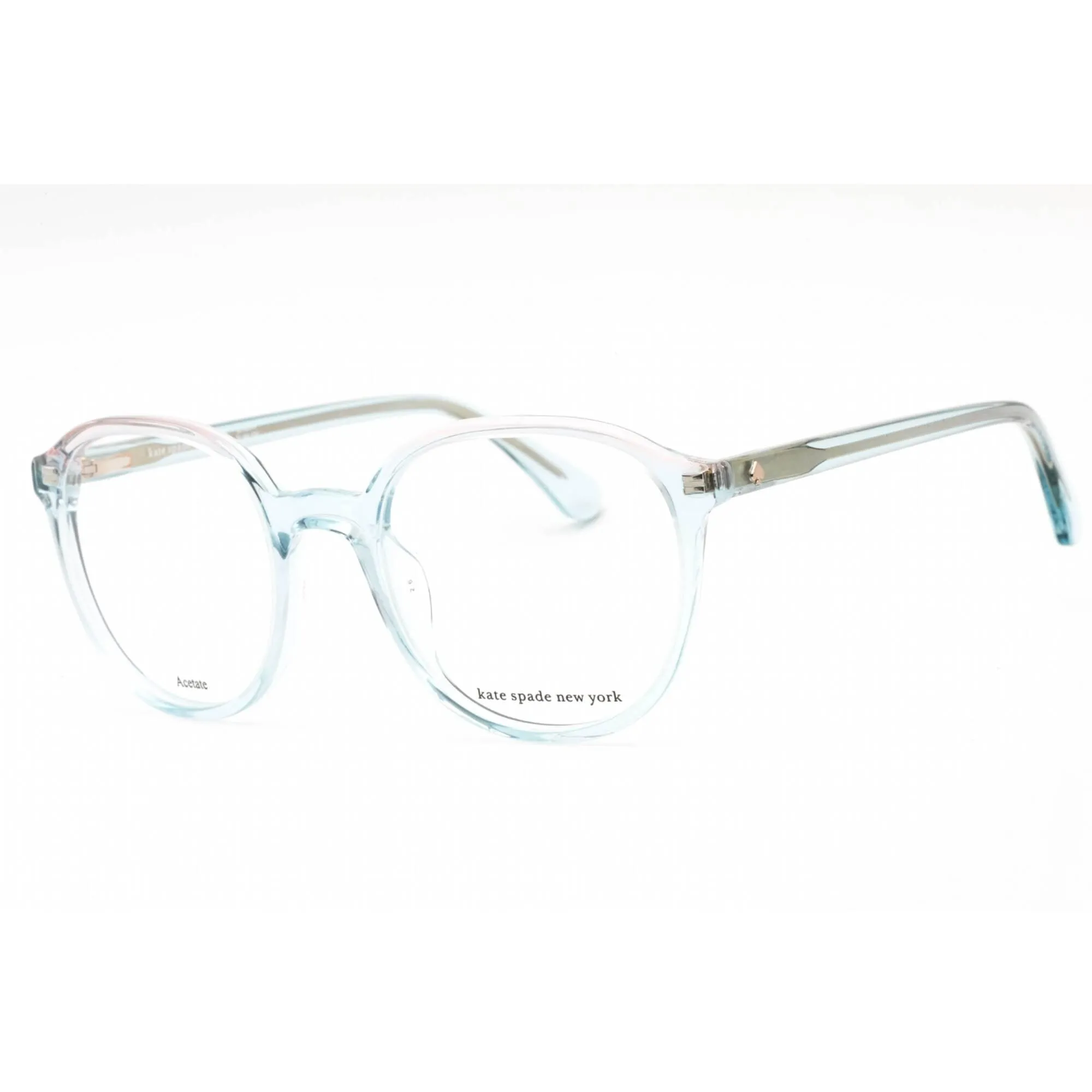 Kate Spade Women's Eyeglasses - Clear Demo Lens Blue Round Frame | POLINA 0PJP 00