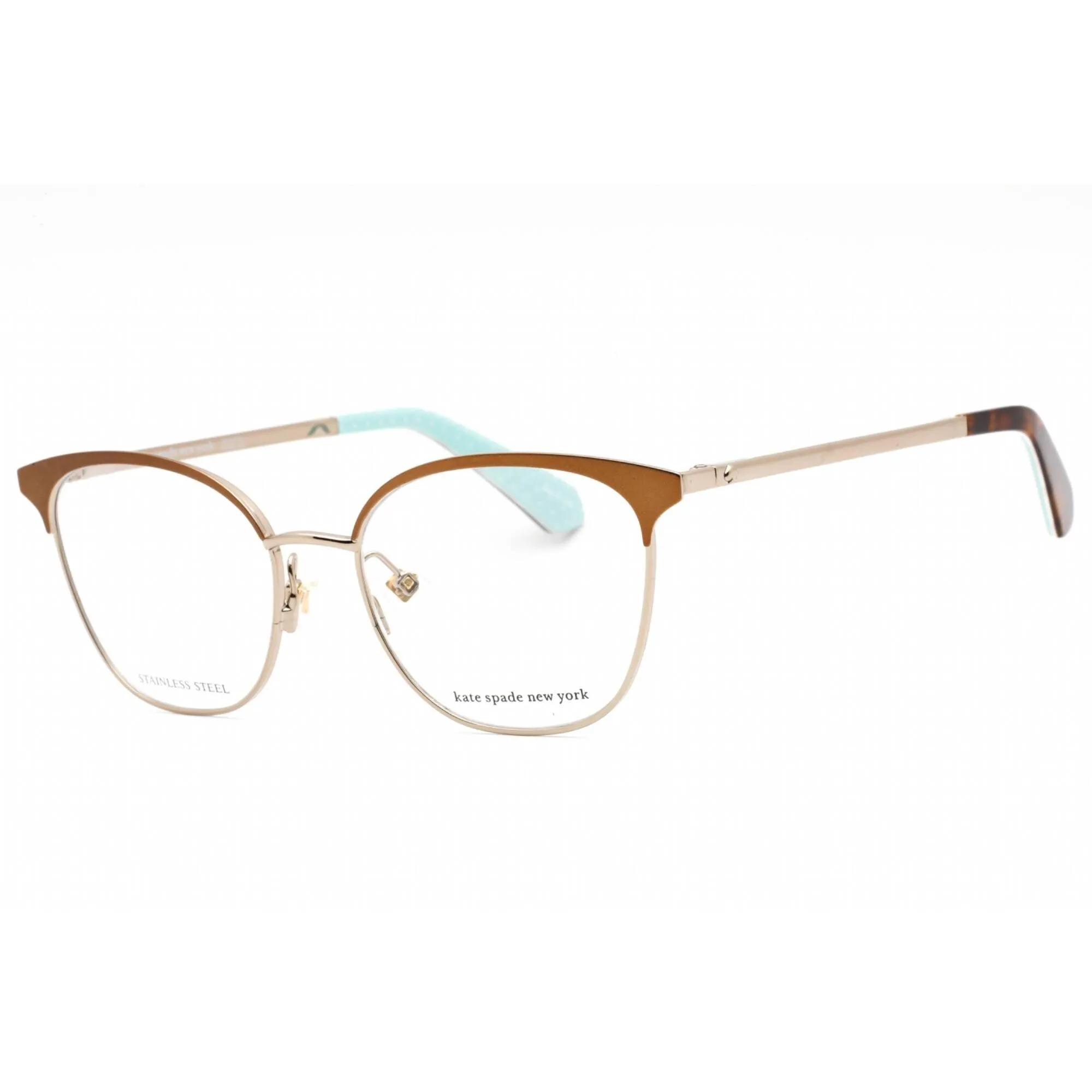Kate Spade Women's Eyeglasses - Clear Demo Lens Brown Metal Frame | TANA/G 009Q 00
