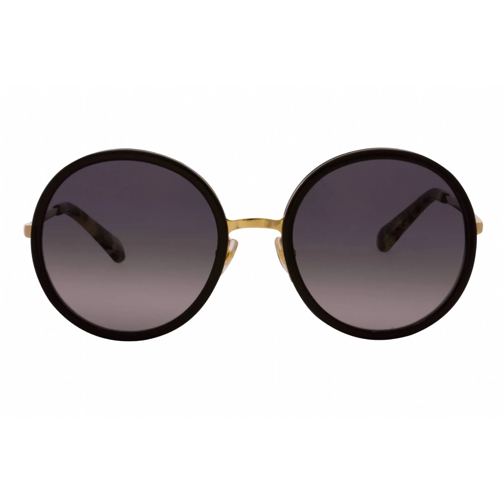 Kate Spade Women's Sunglasses - Black Gold Round Metal Frame | Lamonica/S 02M2 00