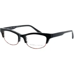 Kendall   Kylie Women's Eyeglasses - Black Acetate Frame Demo Lens | KKO170 ROWIE 1