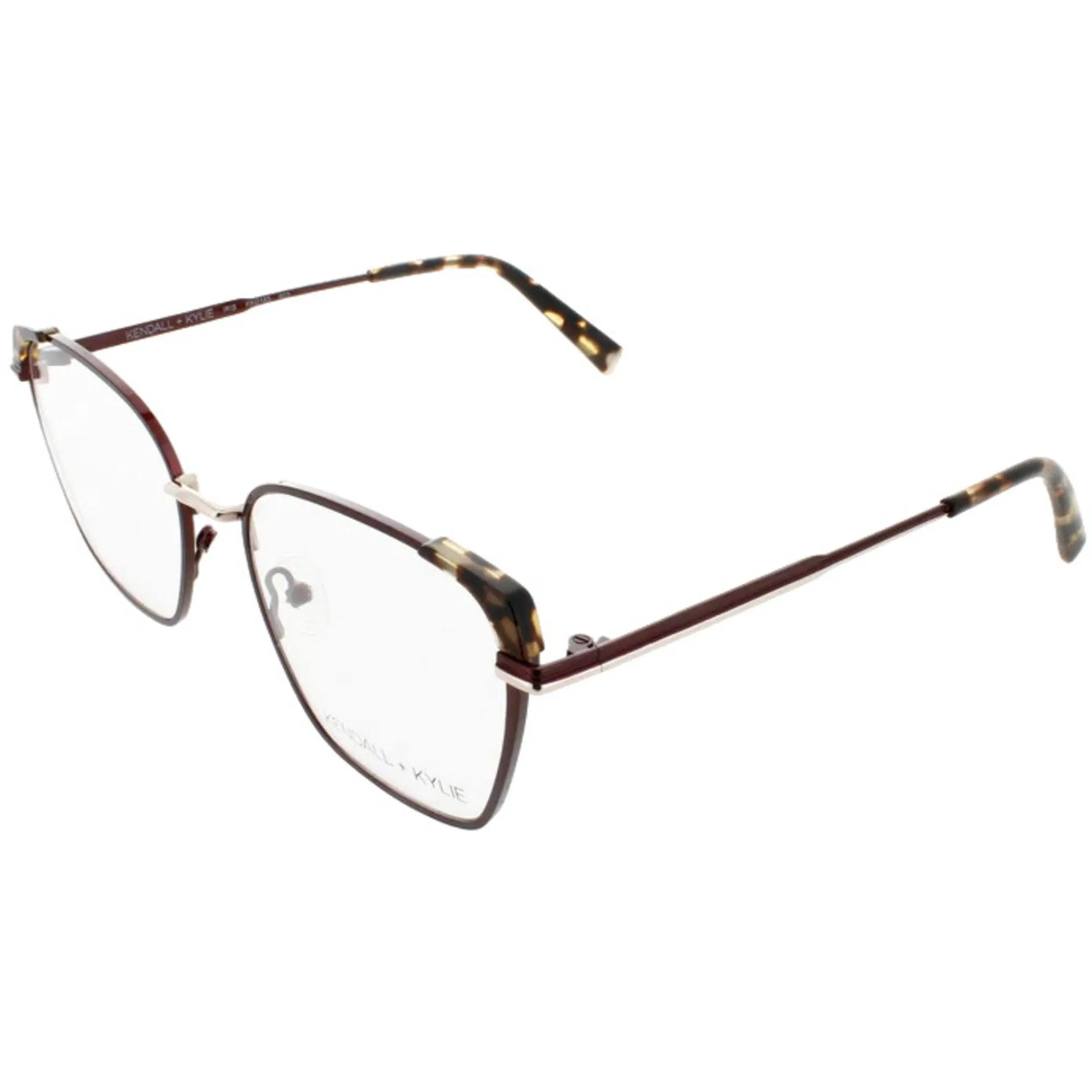 Kendall   Kylie Women's Eyeglasses - Bordeaux Cat Eye Frame Demo Lens | KKO183 603