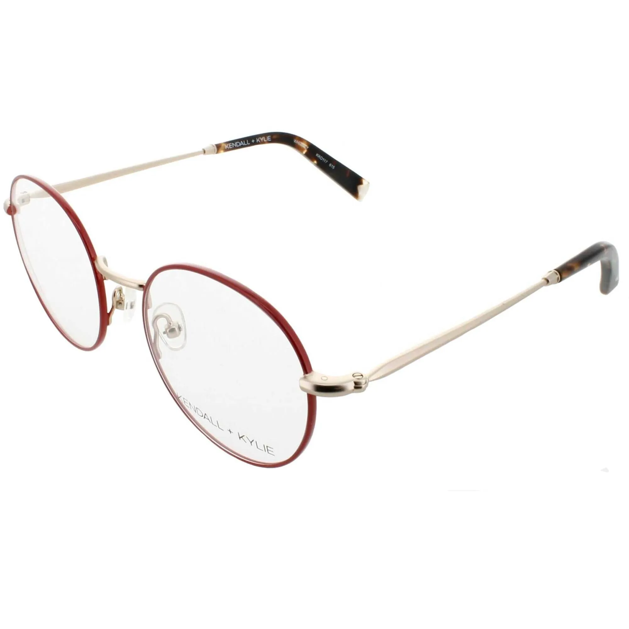 Kendall   Kylie Women's Eyeglasses - Red Metal Frame Demo Lens | KKO117 WHITNEY 615