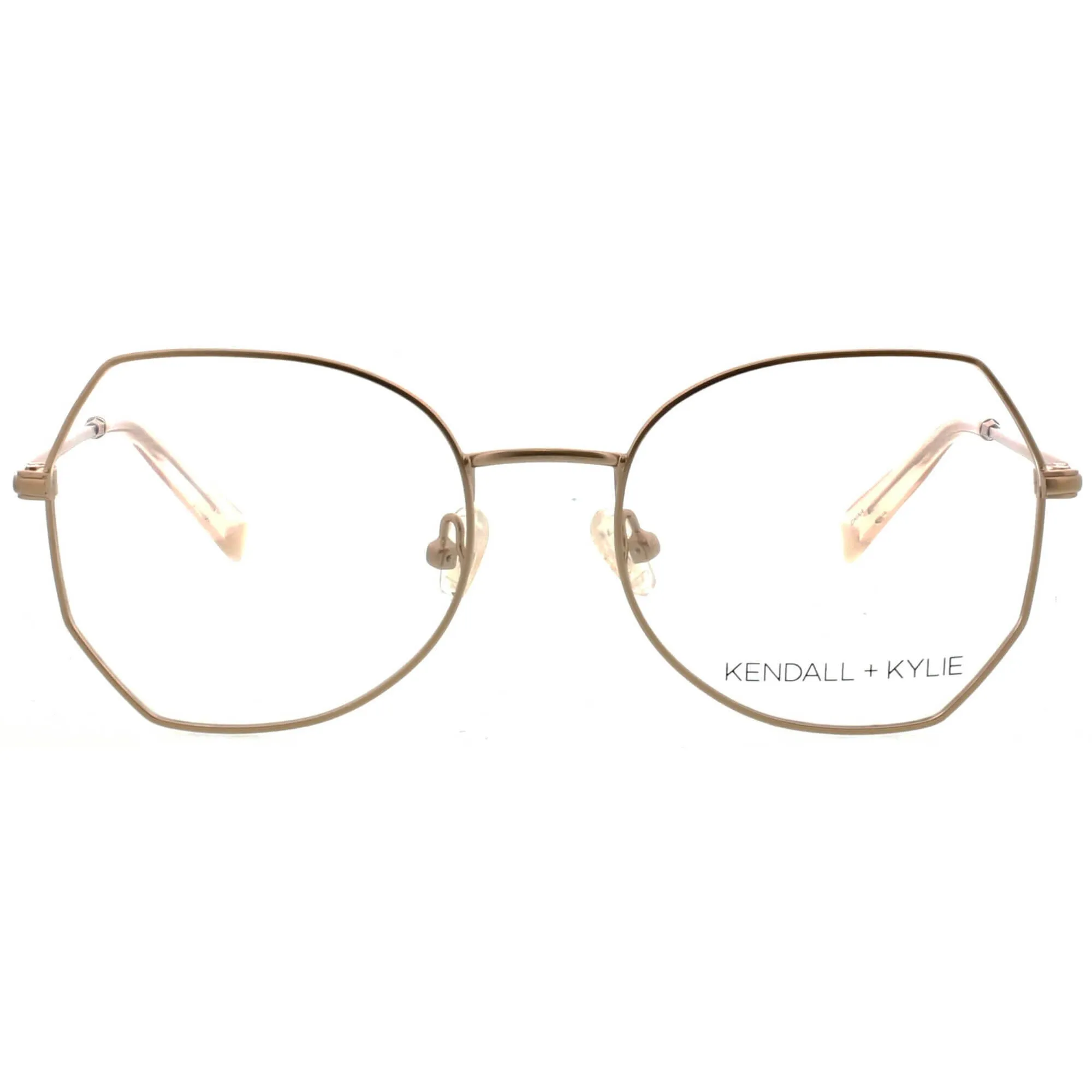 Kendall   Kylie Women's Eyeglasses - Rose Gold Frame Demo Lens | KKO145 JOANNA 780