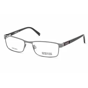 Kenneth Cole Reaction Men's Eyeglasses - Clear Lens Shiny Gunmetal Frame | KC0752 008