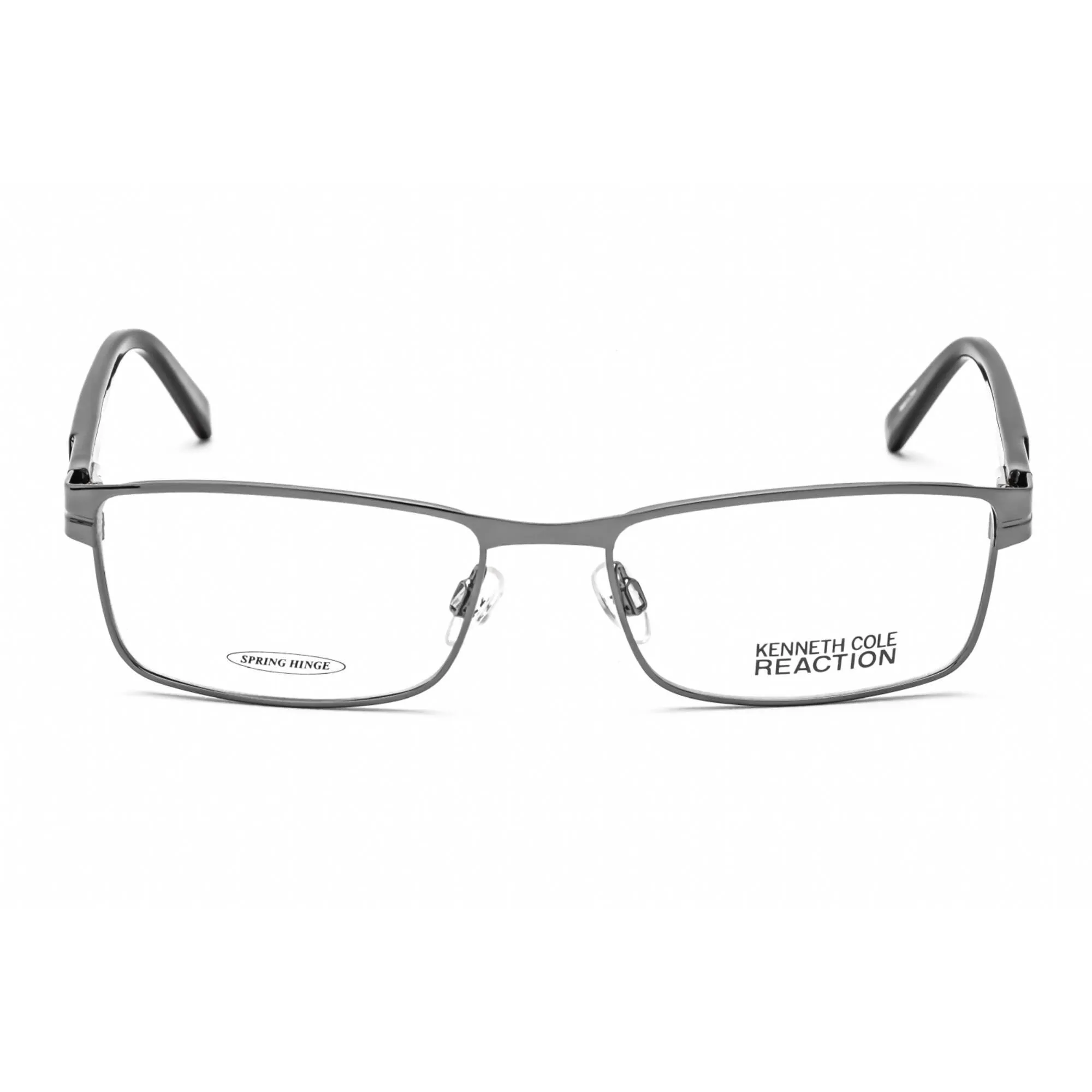 Kenneth Cole Reaction Men's Eyeglasses - Clear Lens Shiny Gunmetal Frame | KC0752 008