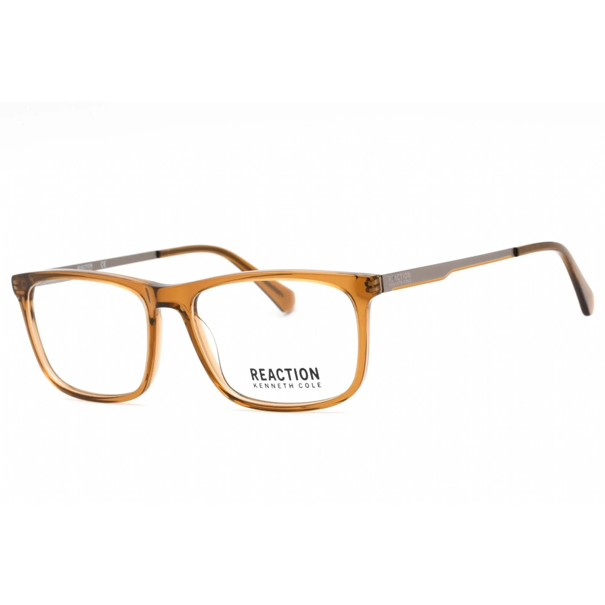 Kenneth Cole Reaction Men's Eyeglasses - Shiny Dark Brown Square Frame | KC0893 048