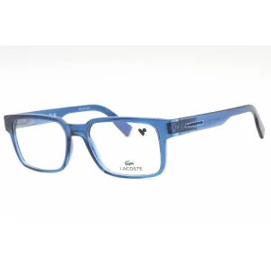 Lacoste Men's Eyeglasses - Blue Plastic Rectangular Shape Full Rim Frame | L2928 400