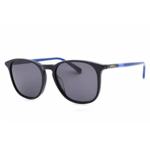 Lacoste Unisex Sunglasses - Grey Lens Blue Rectangular Shape Plastic Frame | L813S 424