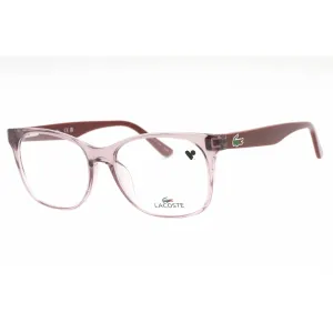 Lacoste Women's Eyeglasses - Rose Nude Plastic Rectangular Full Rim Frame | L2767 662
