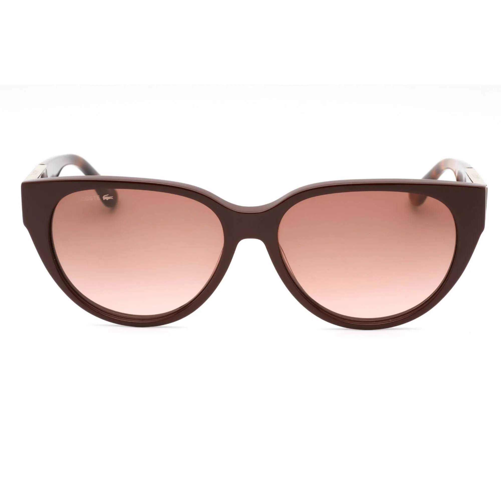 Lacoste Women's Sunglasses - Dark Red Plastic Cat Eye Shape Full Rim Frame | L985S 603