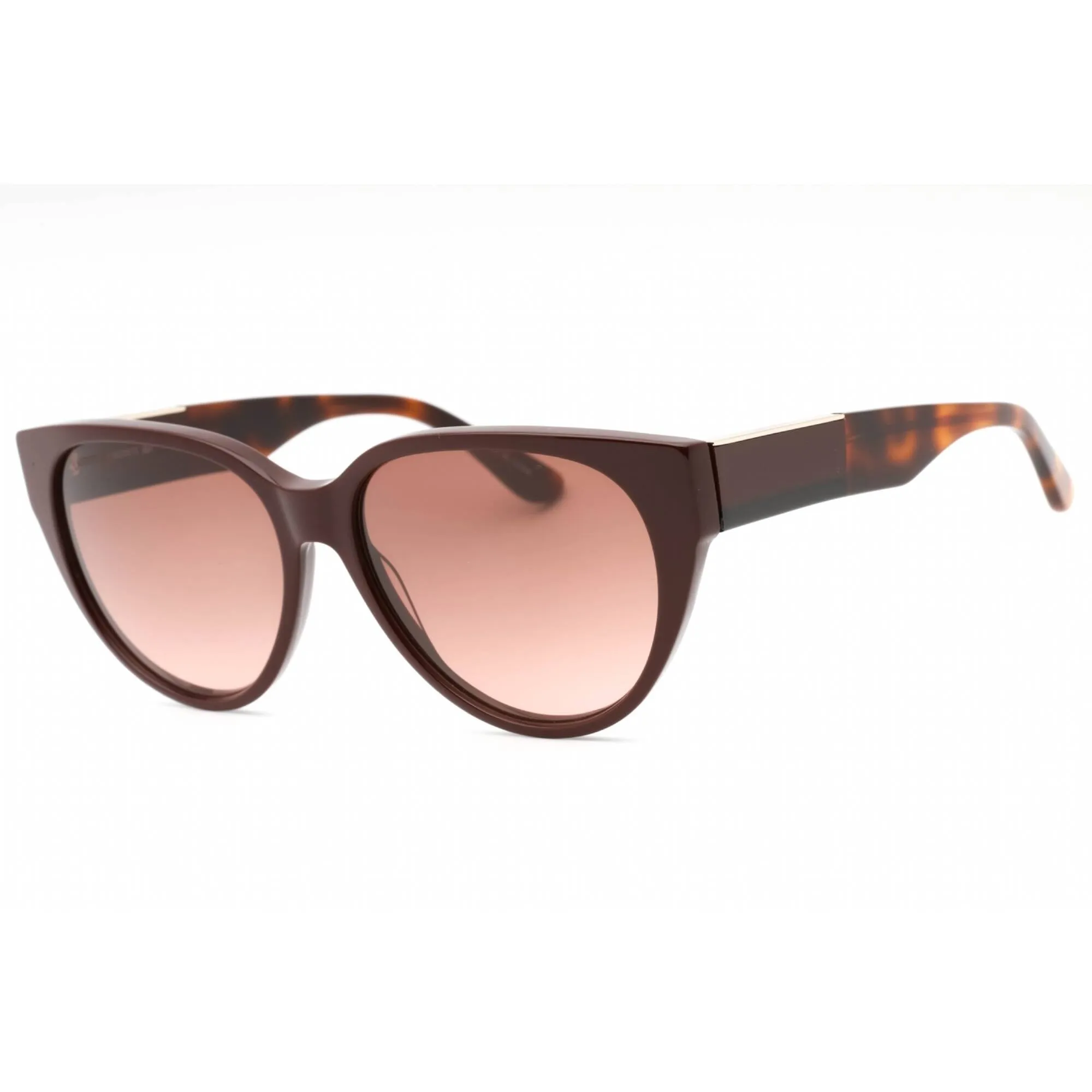 Lacoste Women's Sunglasses - Dark Red Plastic Cat Eye Shape Full Rim Frame | L985S 603