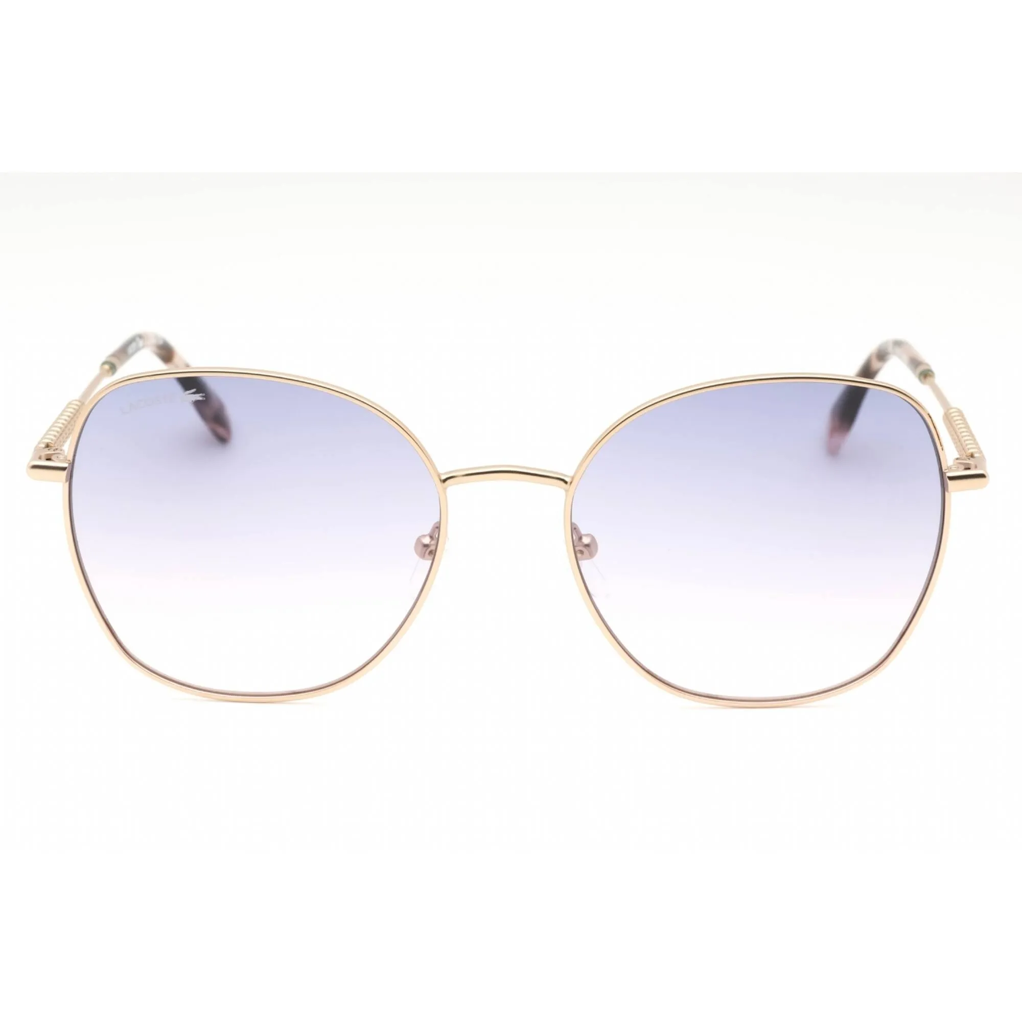 Lacoste Women's Sunglasses - Matte Rose Gold Butterfly Full Rim Frame | L257S 714