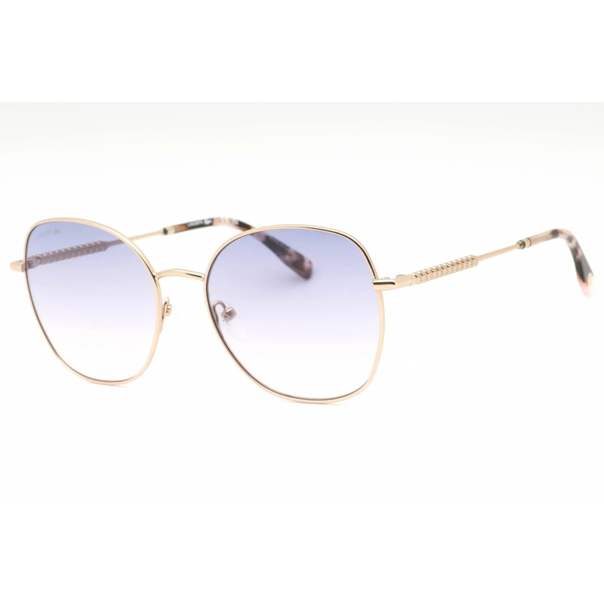 Lacoste Women's Sunglasses - Matte Rose Gold Butterfly Full Rim Frame | L257S 714