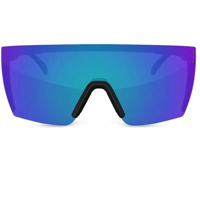 Lazer Face Sunglasses: Stars & Stripes USA Z87 Polarized Galaxy Blue Lens