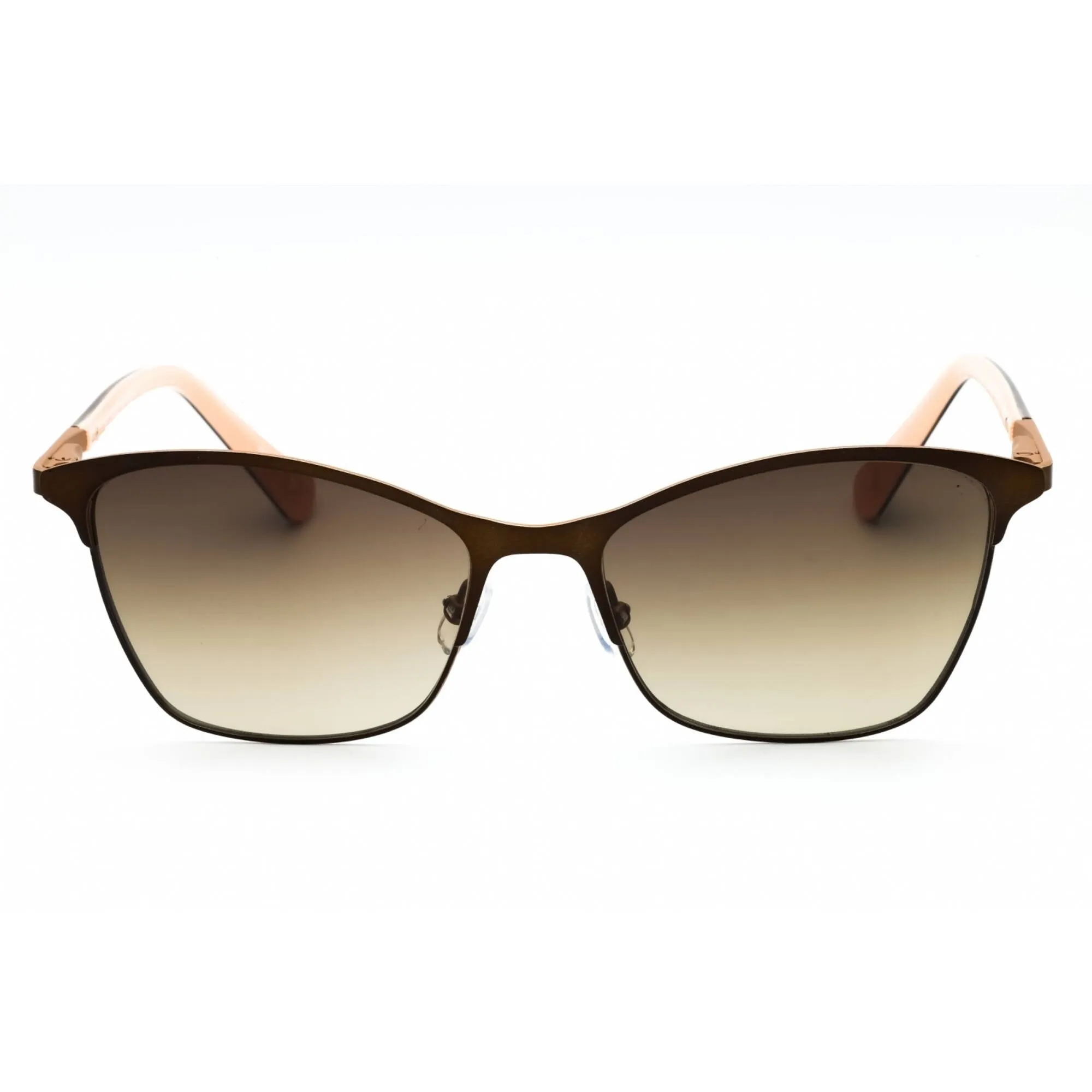Liz Claiborne Women's Sunglasses - Matte Brown Metal Cat Eye Frame | L 580/S 04IN HA