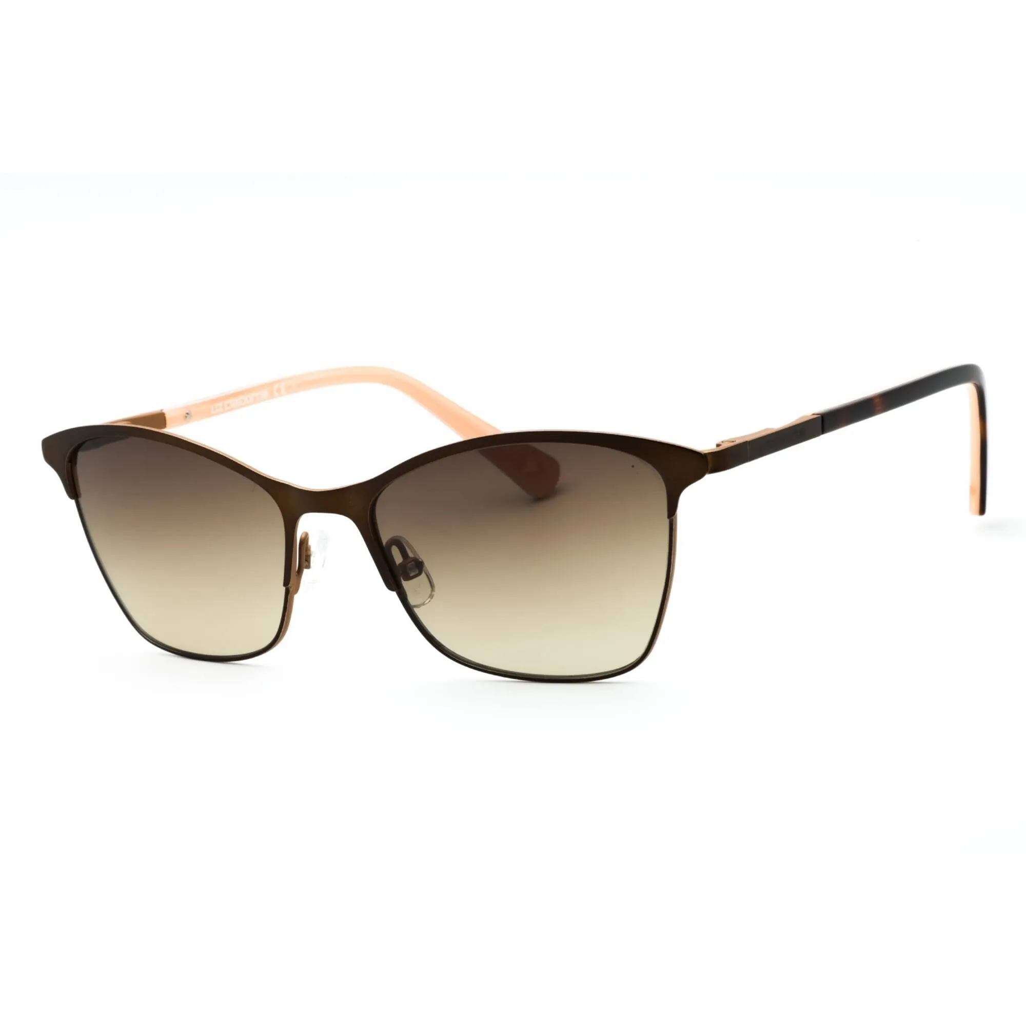 Liz Claiborne Women's Sunglasses - Matte Brown Metal Cat Eye Frame | L 580/S 04IN HA