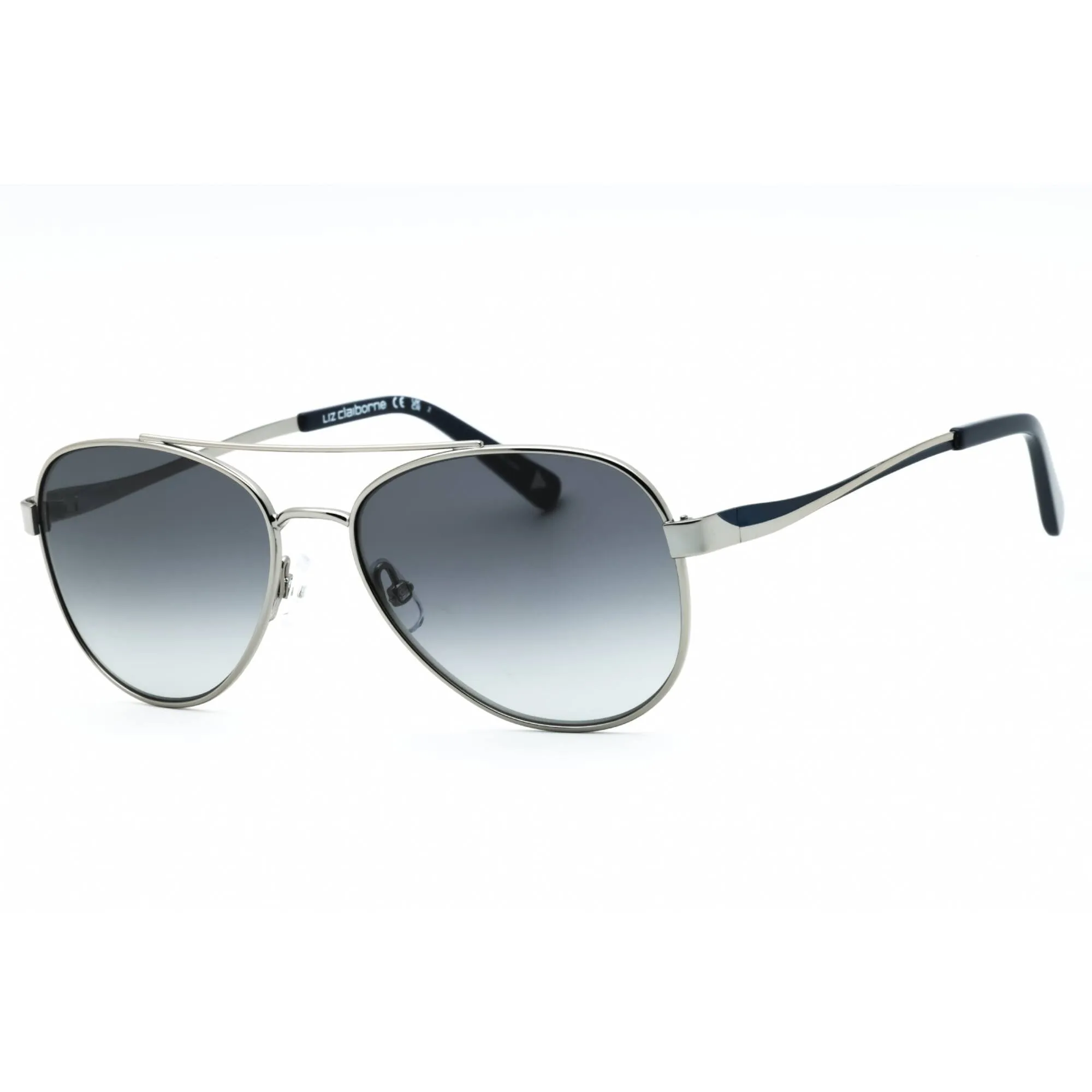 Liz Claiborne Women's Sunglasses - Ruthenium Metal Full Rim Aviator | L 579/S 06LB 9O