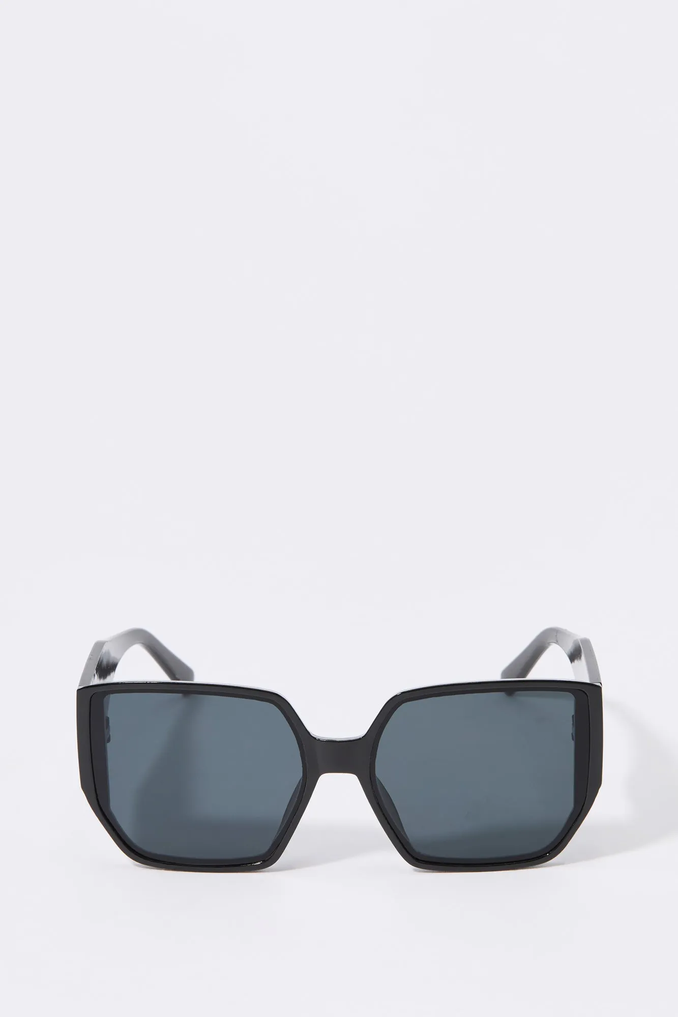 Lunettes de soleil surdimensionnées géométriques