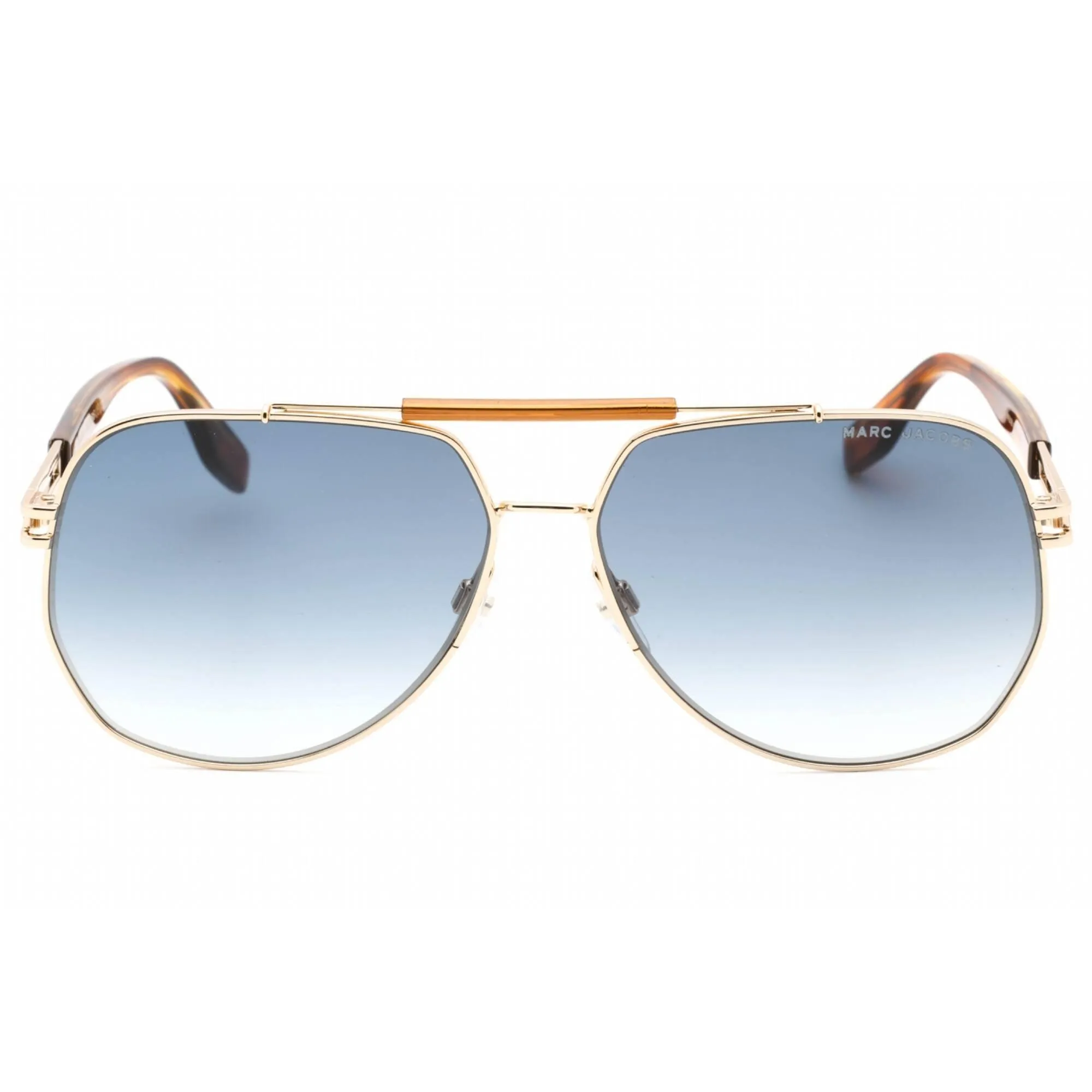 Marc Jacobs Men's Sunglasses Beige Horn Full Rim Aviator Frame | MARC 673/S 0HR3 08