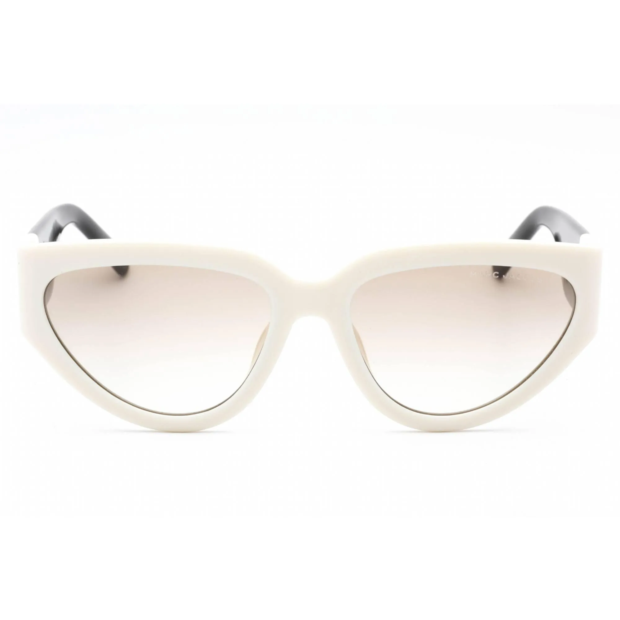 Marc Jacobs Women's Sunglasses White Black Full Rim Cat Eye Frame | MARC 645/S 0CCP HA