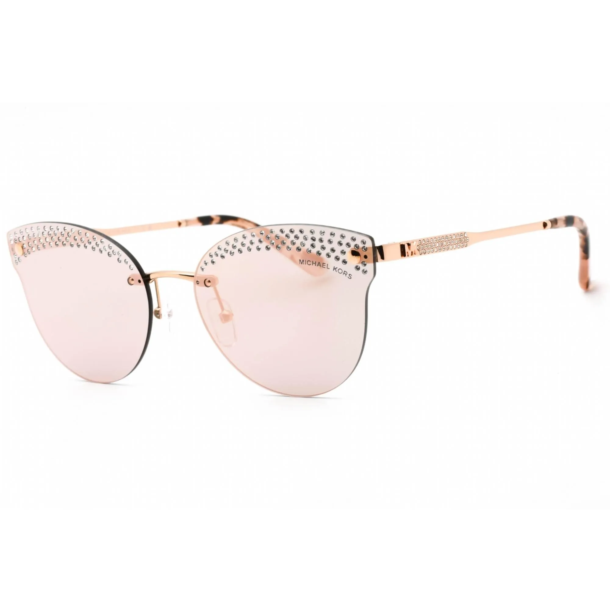 Michael Kors Women's Sunglasses - Pink Gold Metal Rimless Cat Eye | 0MK1130B 11084Z