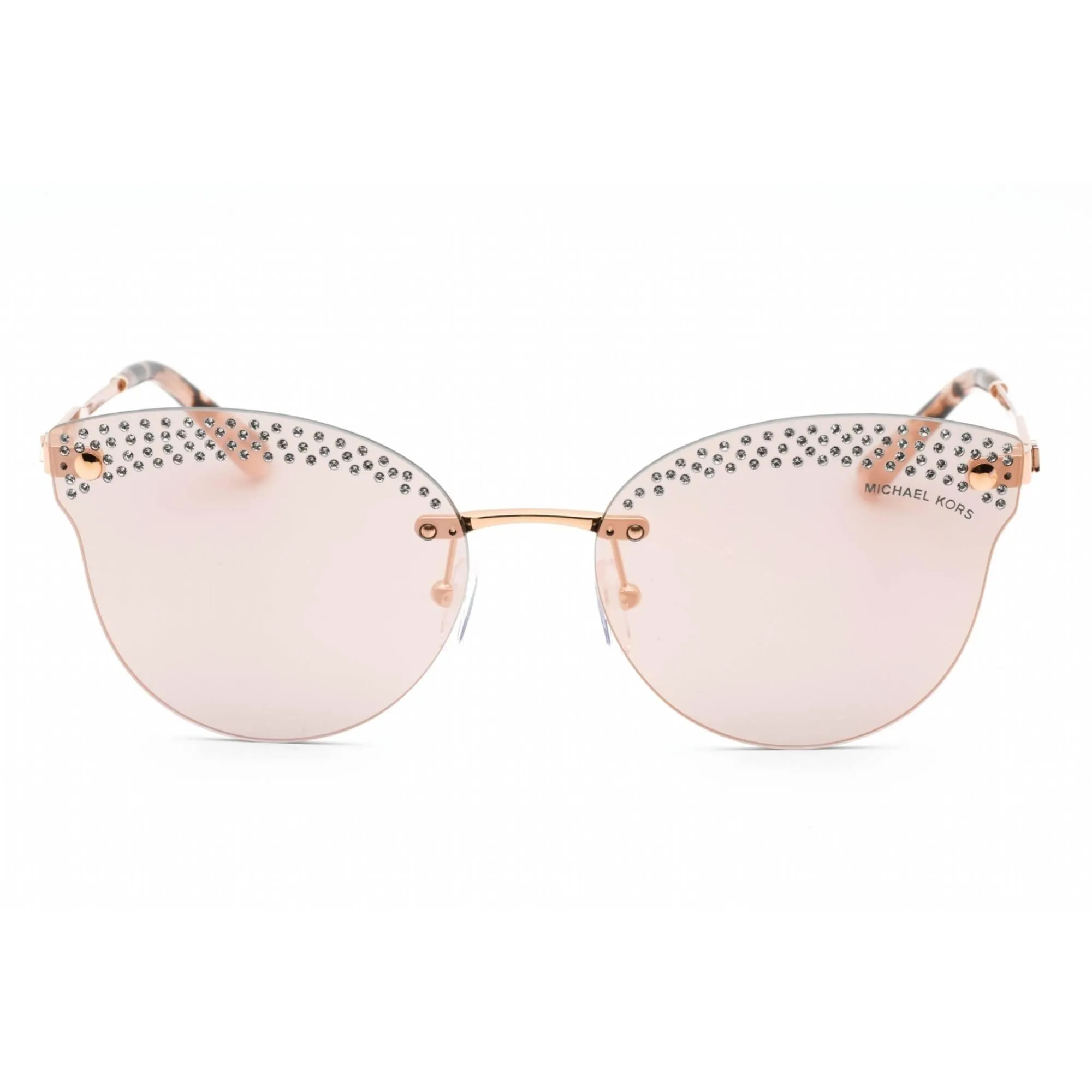Michael Kors Women's Sunglasses - Pink Gold Metal Rimless Cat Eye | 0MK1130B 11084Z