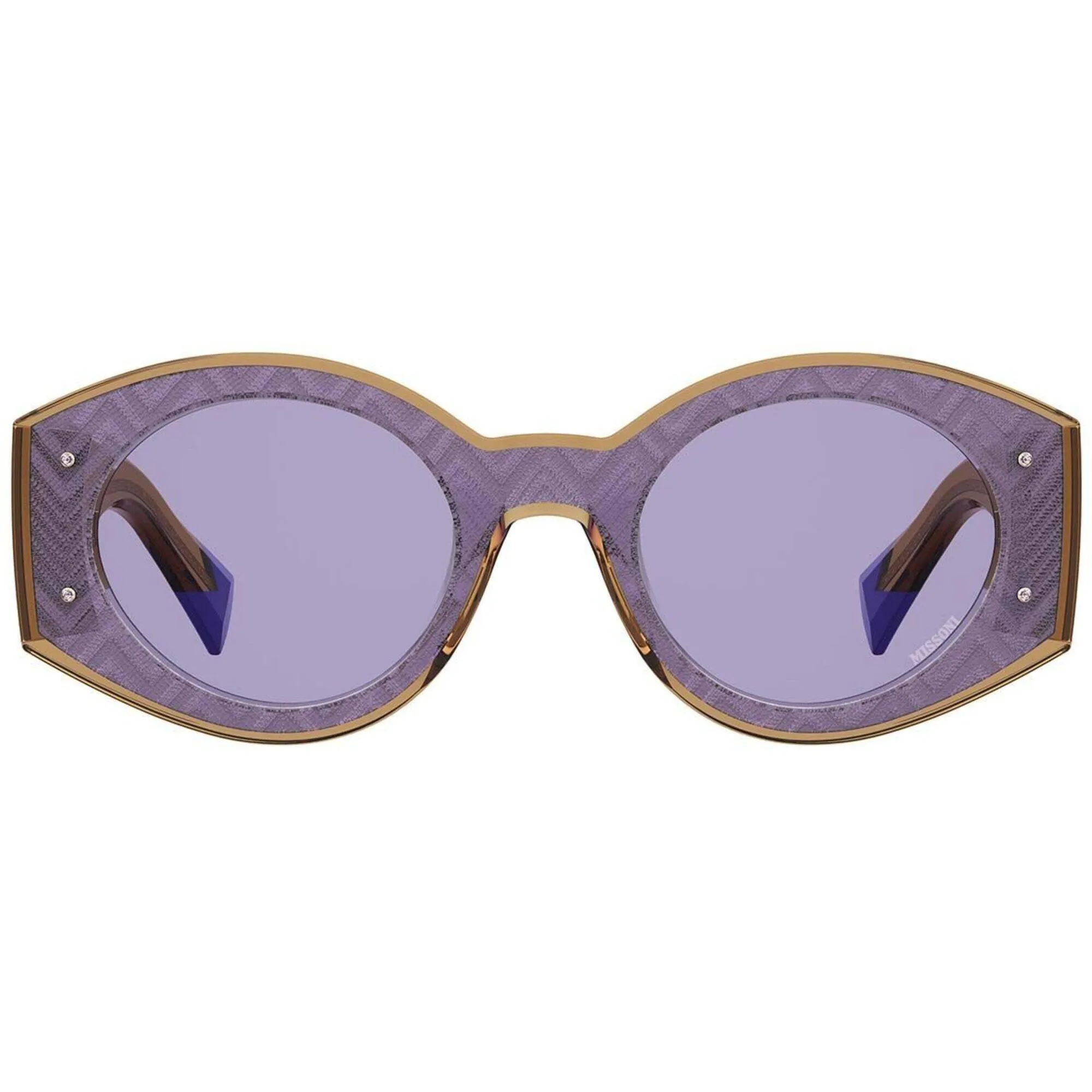 Missoni Women's Sunglasses - Beige Lilac Plastic Cat Eye Frame | MIS 0064/S 0W6O