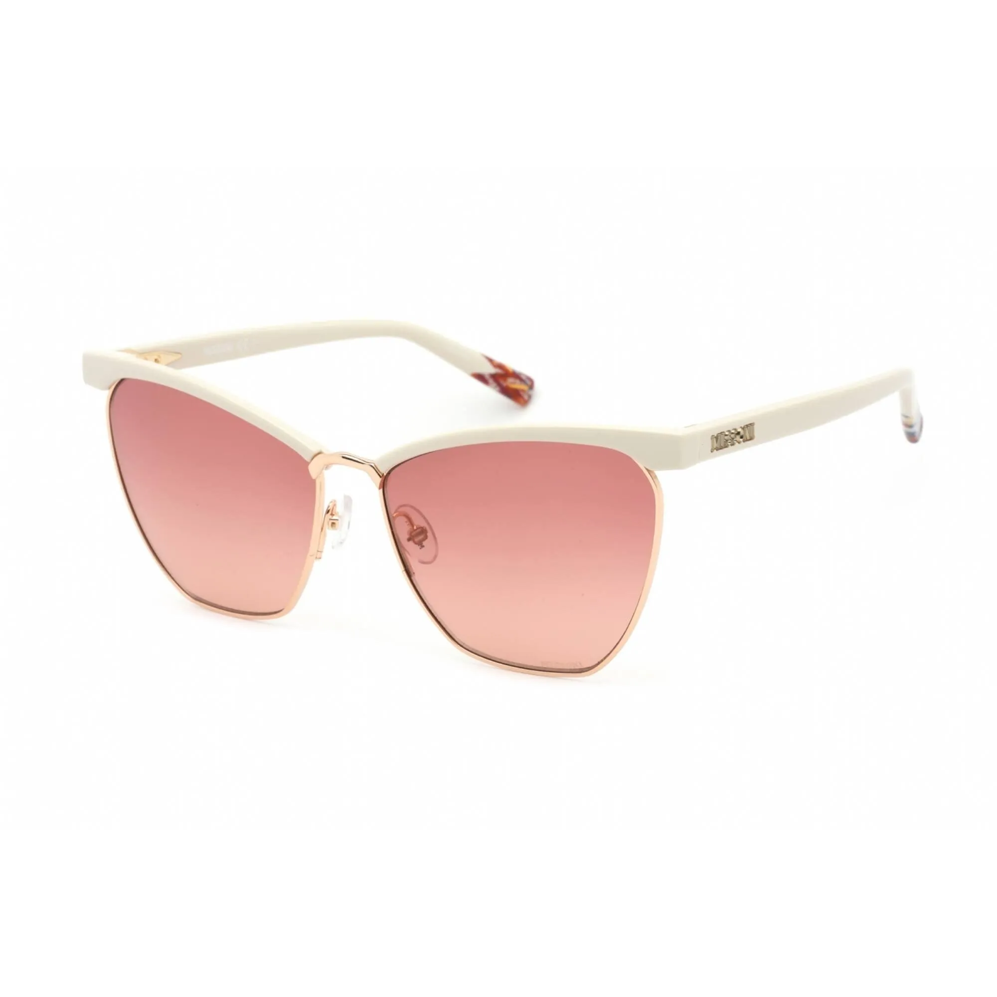 Missoni Women's Sunglasses - Full Rim Gold Ivory Cat Eye Shape | MIS 0009/S 0Y3R 3X