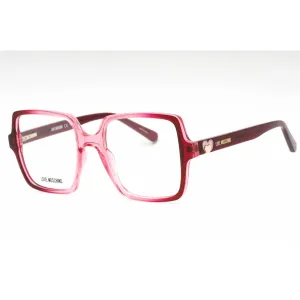 Moschino Love Women's Eyeglasses - Cherry Pink Plastic Butterfly Frame | MOL597 GYL