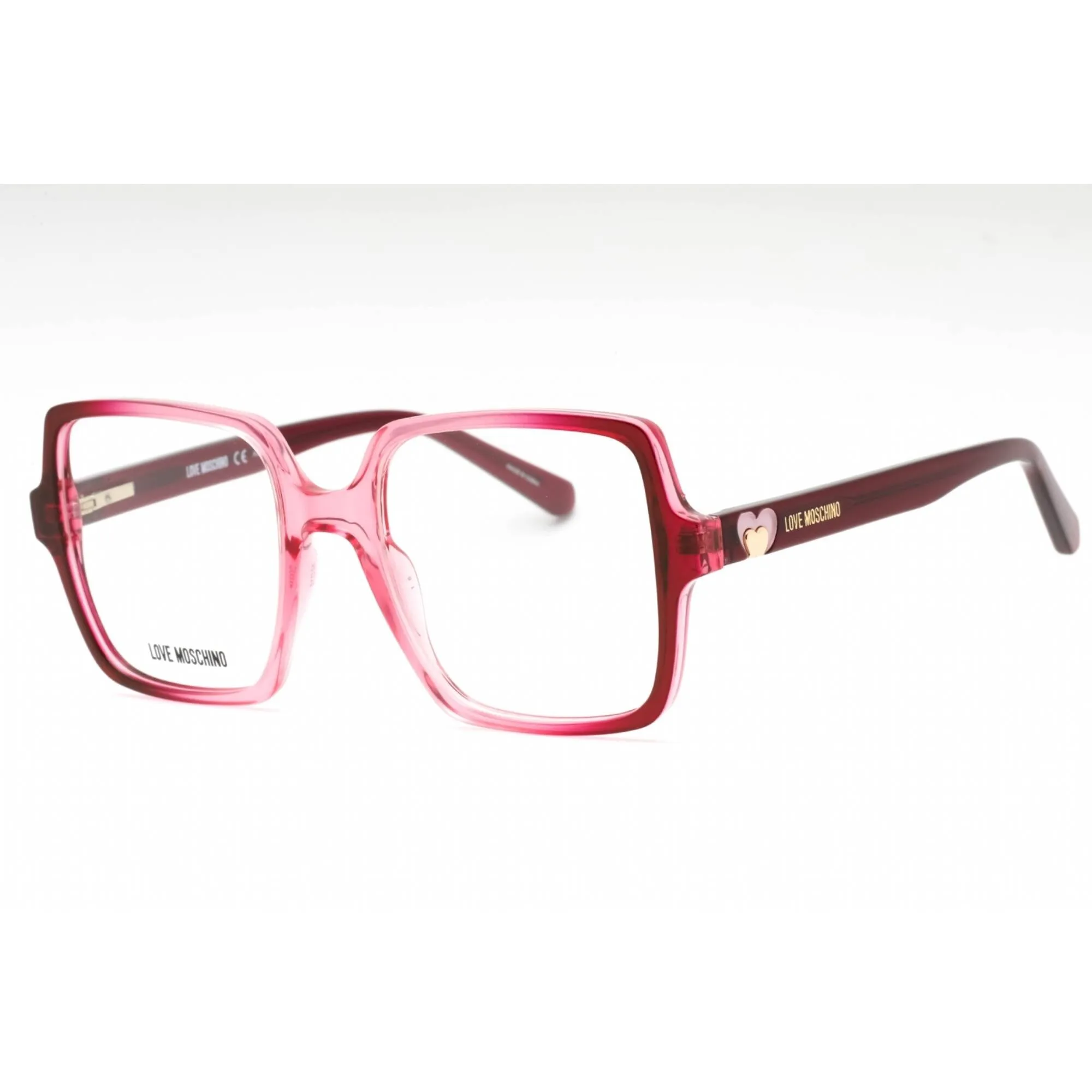 Moschino Love Women's Eyeglasses - Cherry Pink Plastic Butterfly Frame | MOL597 GYL