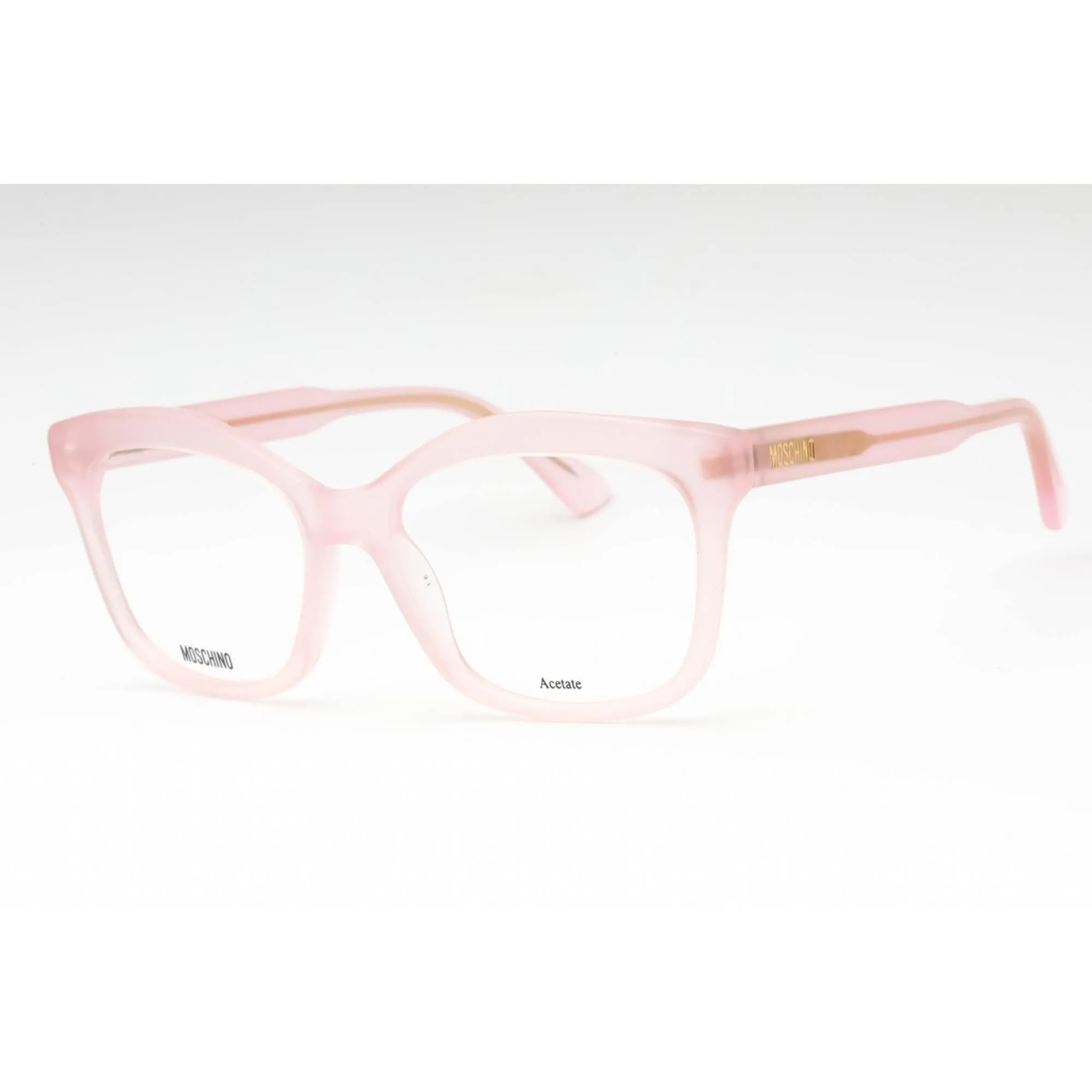 Moschino Women's Eyeglasses - Pink Acetate Cat Eye Shape Full Rim Frame | MOS606 35J