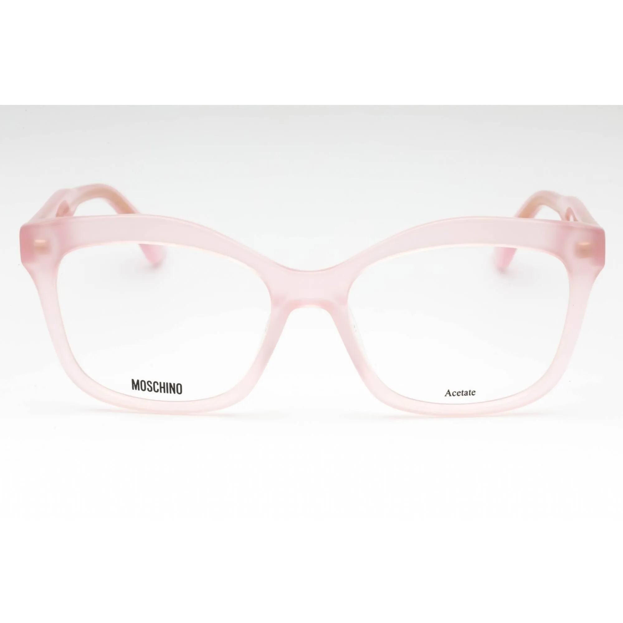 Moschino Women's Eyeglasses - Pink Acetate Cat Eye Shape Full Rim Frame | MOS606 35J