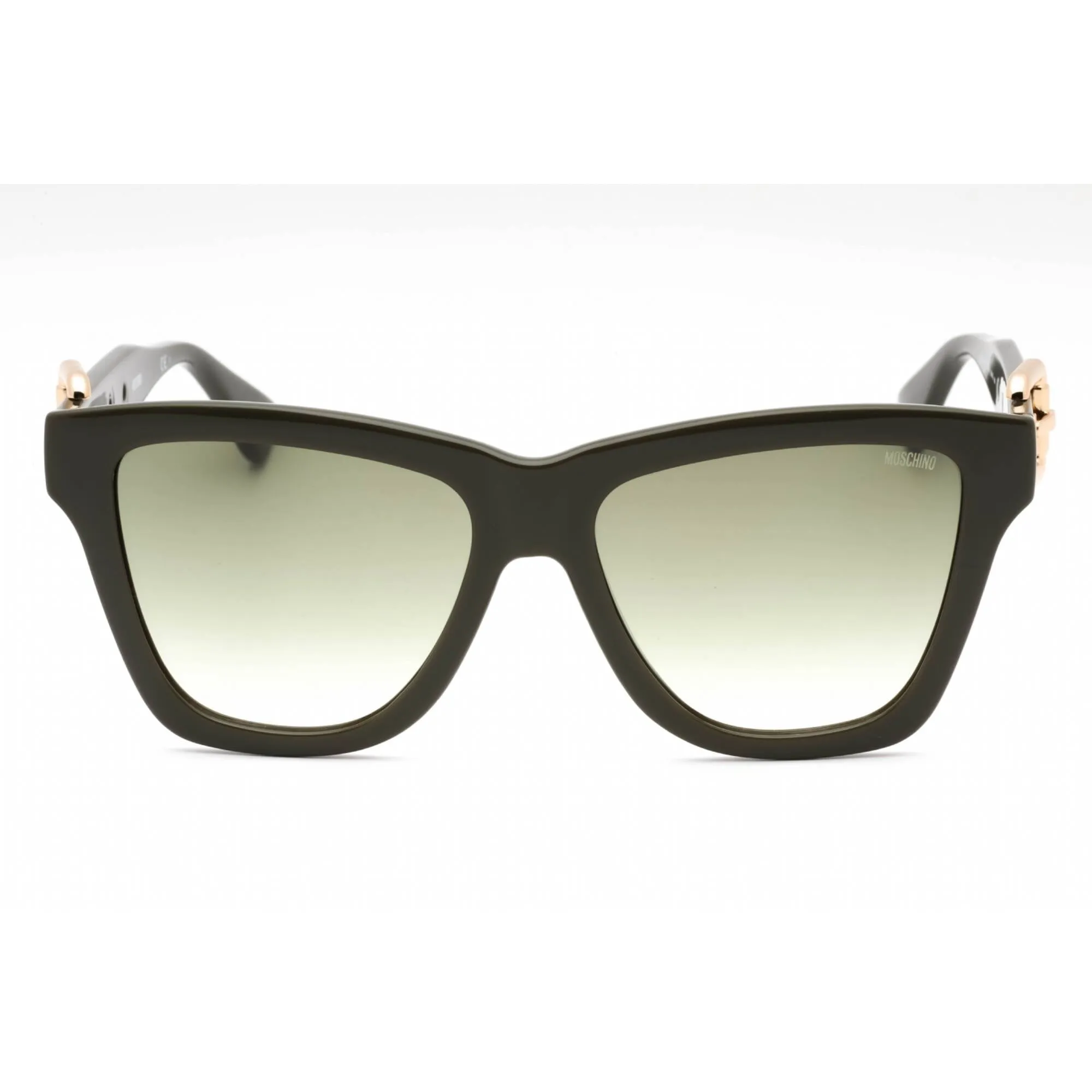 Moschino Women's Sunglasses - Military Green Plastic Cat Eye Frame | MOS131/S 0TBO 9K