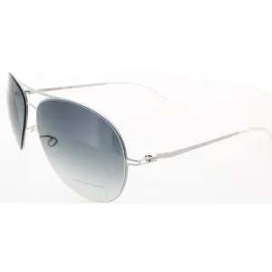 Mykita Unisex Sunglasses - Satin Silver Pilot Full Rim Frame | LITE-SUN-ALVAR-PEARL