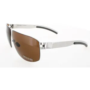 Mykita Unisex Sunglasses - Shiny Silver Frame | NO1 SUN-TERRENCE-SHINNY SILVER 051