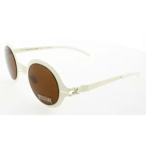 Mykita Unisex Sunglasses - Vanilla Full Rim Frame Brown Lens | COLLAB-REGINA-VANILLA