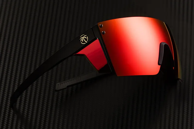 PERFORMANCE XL LAZER FACE SUNGLASSES: POLARIZED RED/ORANGE Z87 