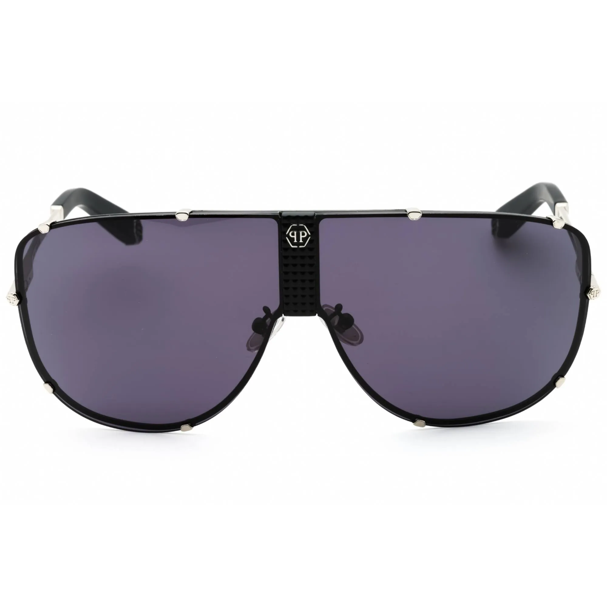 Philipp Plein Unisex Sunglasses - Palladium W/Semi Matt Black Parts | SPP075M 0K07